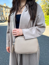 The Becki- Satchel With Patterned Strap